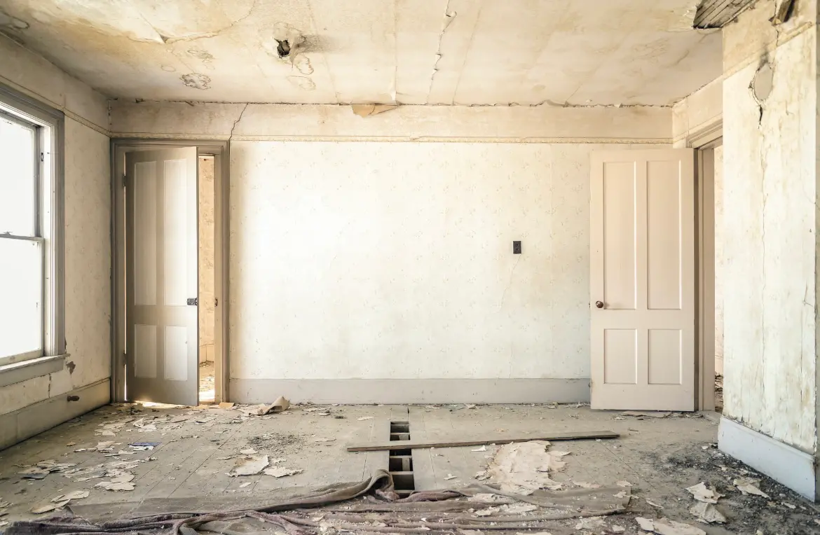 Waste disposal crew managing a cleanout project in New Franklin